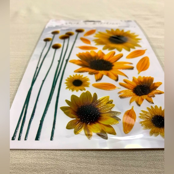 65 pc The Paper Studio Stickabilities Fall Themed & Sunflower Stickers - Picture 3 of 4
